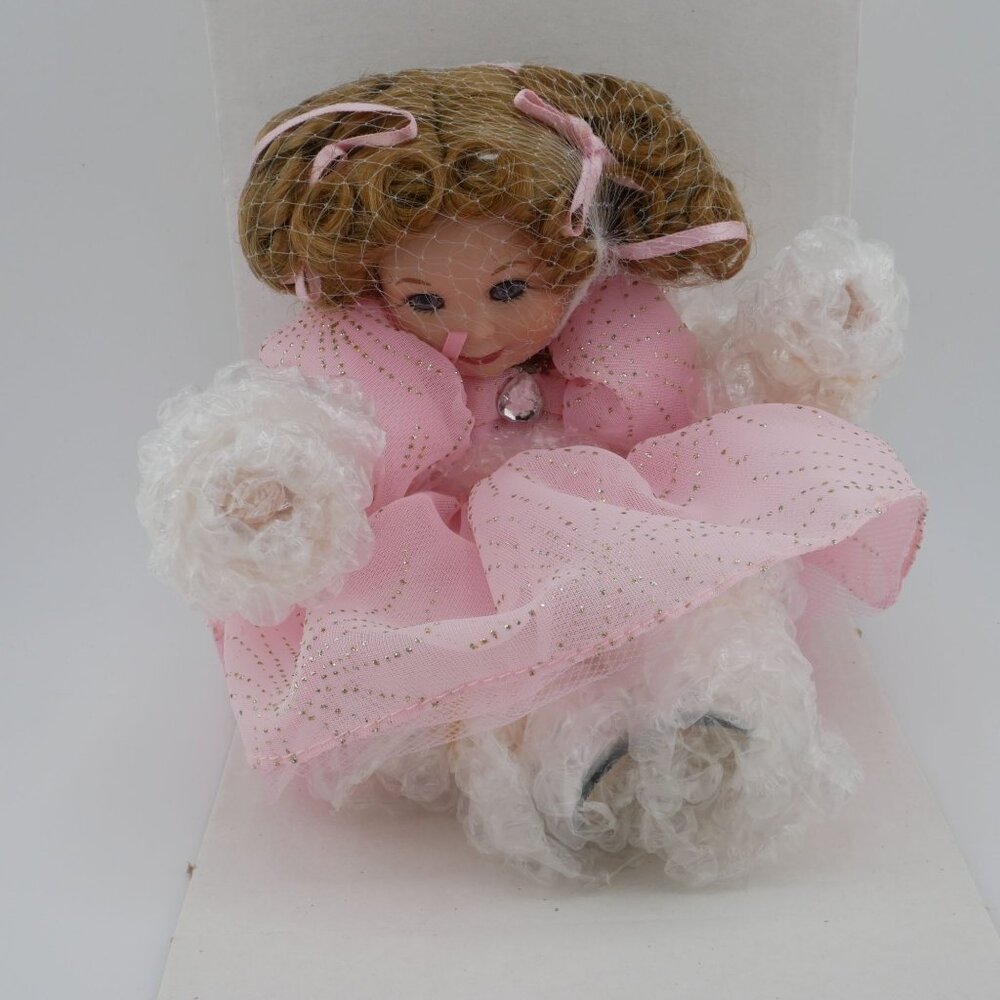 Marie Osmond Wizard Of Oz Baby Glinda Tiny Tots Doll VTG COA LE #7159 Wicked